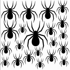 Set of 21 Spider Decals • Halloween Decor• Spooky